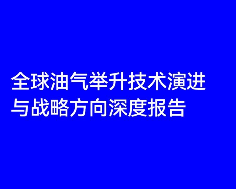 全球油气举升技术演进与战略方向深度报告