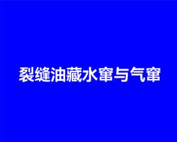 裂缝油藏水窜与气窜